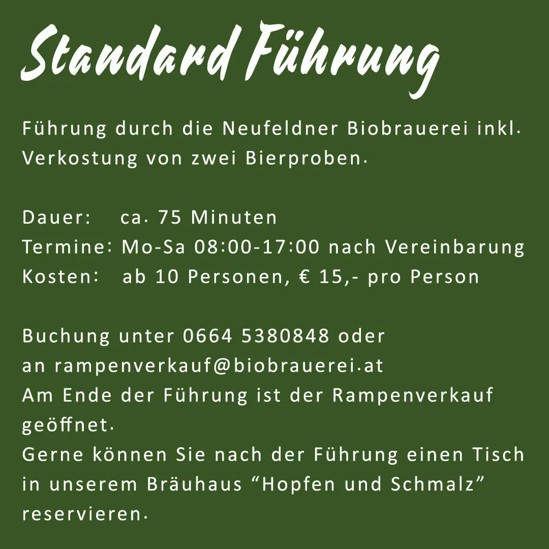 Anfrage Standard Führung